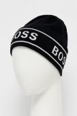 Шапка і шарф Boss колір чорний