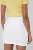 Спідниця Armani Exchange колір білий mini пряма
