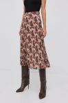 Спідниця Boss midi розкльошена колір барвистий Спідниця Boss midi розкльошена колір барвистий