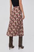 Спідниця Boss midi розкльошена колір барвистий