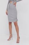 Спідниця Guess колір сірий midi пряма Спідниця Guess колір сірий midi пряма