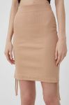 Спідниця Noisy May колір бежевий mini олівець Спідниця Noisy May колір бежевий mini олівець