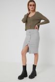 Спідниця Pieces колір сірий mini олівець