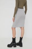 Спідниця Pieces колір сірий mini олівець