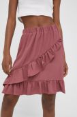 Спідниця Only колір рожевий mini розкльошена (2223390)