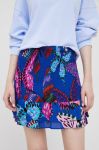 Спідниця Desigual mini олівець колір блакитний Спідниця Desigual mini олівець колір блакитний
