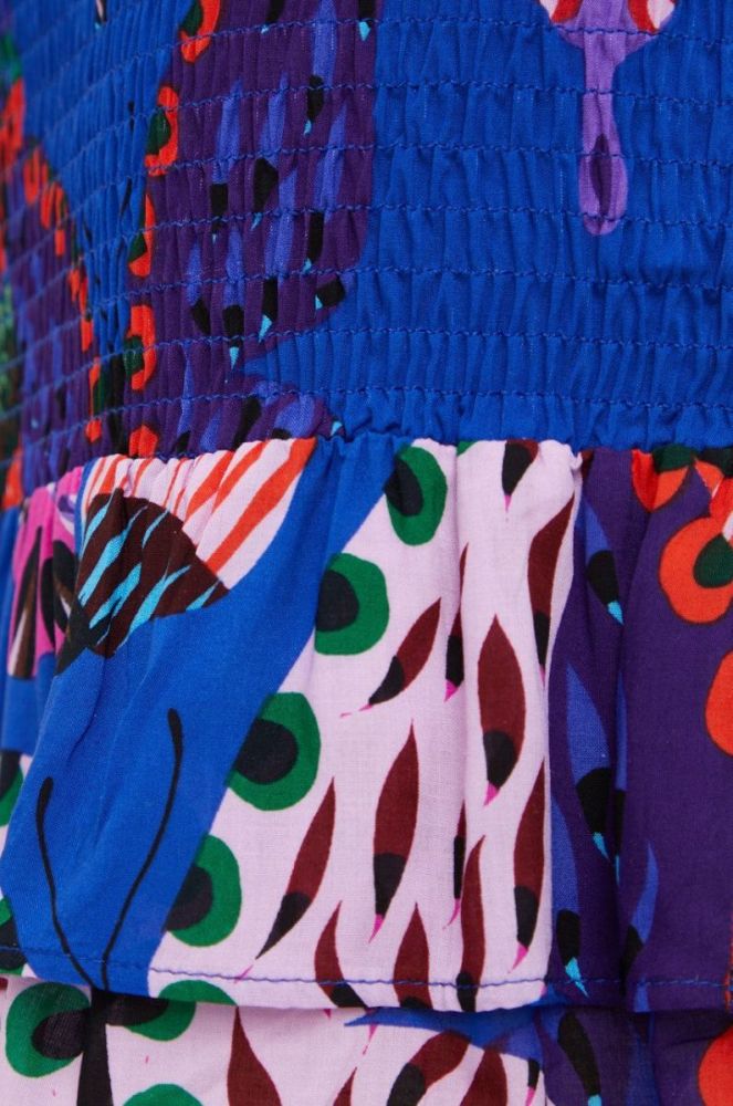 Спідниця Desigual mini олівець колір блакитний фото 4