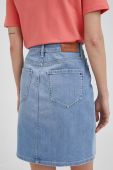 Джинсова спідниця Tommy Hilfiger mini пряма колір блакитний