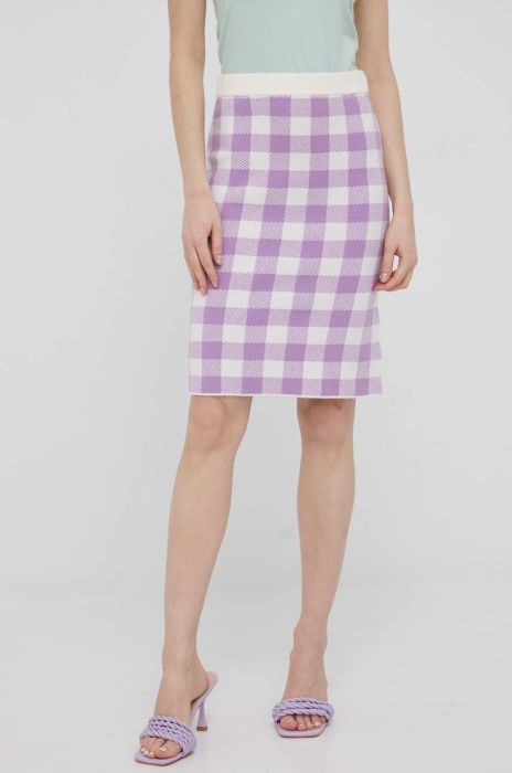 Спідниця JDY колір фіолетовий mini пряма Спідниця JDY колір фіолетовий mini пряма