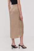 Спідниця Young Poets Society колір бежевий midi пряма Спідниця Young Poets Society колір бежевий midi пряма