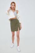 Спідниця Noisy May колір зелений mini пряма