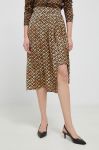 Спідниця Scotch & Soda колір коричневий mini асиметрична Спідниця Scotch & Soda колір коричневий mini асиметрична