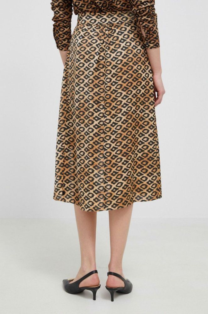 Спідниця Scotch & Soda колір коричневий mini асиметрична фото 3
