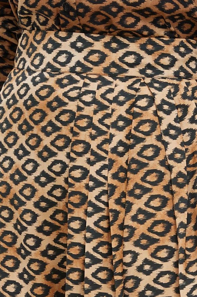 Спідниця Scotch & Soda колір коричневий mini асиметрична фото 4