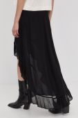 Спідниця The Kooples колір чорний maxi розкльошена