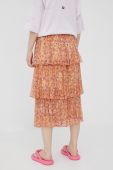 Спідниця Femi Stories колір помаранчевий midi розкльошена Спідниця Femi Stories колір помаранчевий midi розкльошена