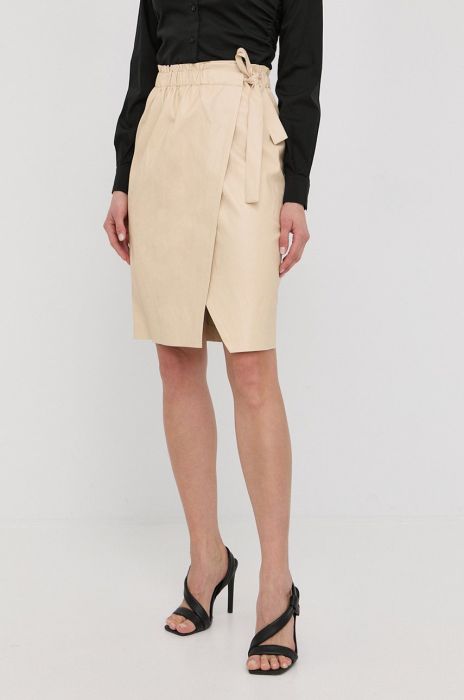 Спідниця Pinko колір бежевий mini пряма (2161074) Спідниця Pinko колір бежевий mini пряма (2161074)