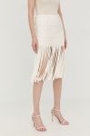 Спідниця Pinko колір бежевий mini пряма (2414713) Спідниця Pinko колір бежевий mini пряма (2414713)