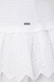 Бавовняна спідниця Pepe Jeans Isolda колір білий mini розкльошена