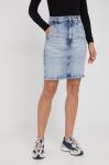 Джинсова спідниця Drykorn mini пряма колір блакитний Джинсова спідниця Drykorn mini пряма колір блакитний