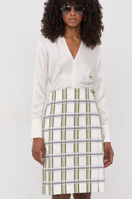 Спідниця Victoria Beckham mini пряма колір барвистий Спідниця Victoria Beckham mini пряма колір барвистий