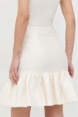 Спідниця Miss Sixty колір бежевий mini розкльошена