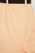Бавовняна спідниця The North Face колір бежевий mini пряма