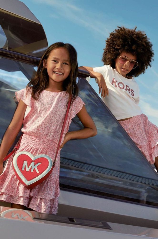 Дитяча спідниця Michael Kors колір червоний mini пряма (2230365) фото 5