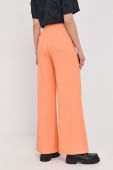 Штани Patrizia Pepe жіночі колір помаранчевий широке висока посадка