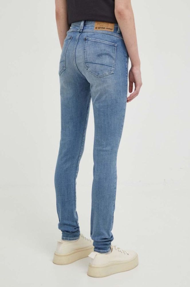 Джинси G-Star Raw жіночі середня посадка колір блакитний (3426882) фото 3