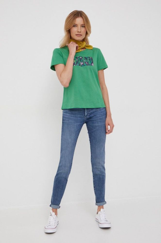 Джинси G-Star Raw жіночі середня посадка колір блакитний (2362629) фото 2