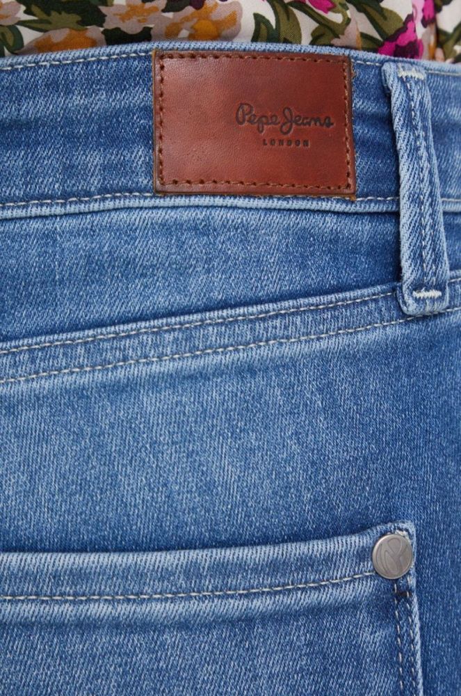 Джинси Pepe Jeans Dion жіночі висока посадка колір блакитний фото 4