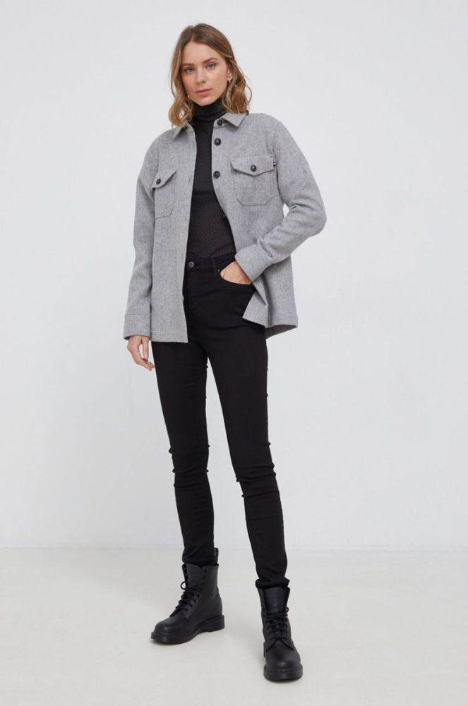 Штани Pepe Jeans Regent жіночі висока посадка колір чорний фото 2