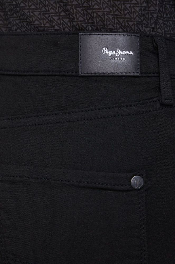 Штани Pepe Jeans Regent жіночі висока посадка колір чорний фото 4