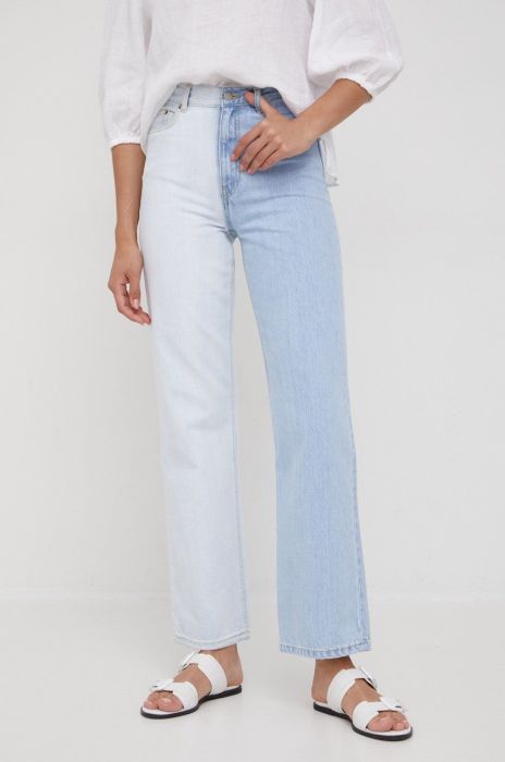 Джинси Dr. Denim жіночі висока посадка колір блакитний (2419834)