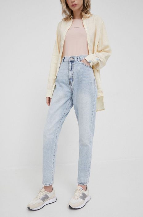 Джинси Dr. Denim жіночі висока посадка колір блакитний (2267917)