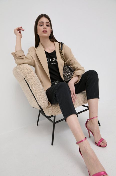 Джинси Morgan жіночі середня посадка колір чорний (2032893)