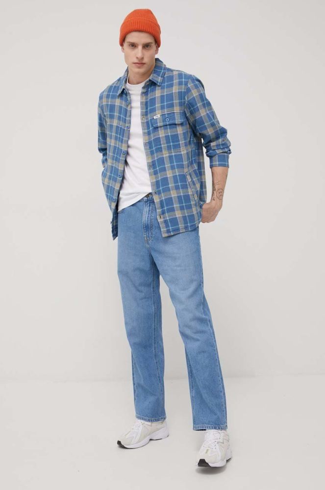 Джинси Lee Asher Lt Worn Bolton чоловічі колір блакитний