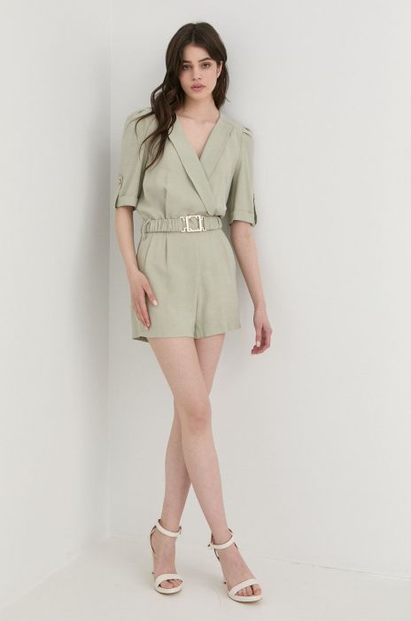 Комбінезон Morgan колір зелений декольте трикутник (2393922)