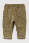 Дитячі бавовняні штани OVS колір зелений візерунок (2197607) Дитячі бавовняні штани OVS колір зелений візерунок (2197607)
