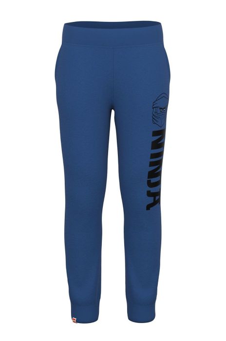 Дитячі штани Lego Wear однотонні колір блакитний