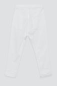 Дитячі штани з домішкою льону Birba&Trybeyond колір білий однотонні Дитячі штани з домішкою льону Birba&Trybeyond колір білий однотонні