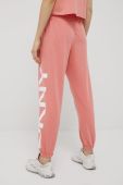 Штани Dkny жіночі колір рожевий з принтом (2059295)