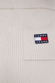 Штани Tommy Jeans жіноче колір бежевий гладке