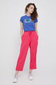 Штани Tommy Hilfiger жіночі колір рожевий однотонні (2113961)