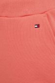 Бавовняні спортивні штани Tommy Hilfiger жіночі колір помаранчевий однотонні