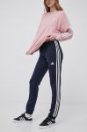 Штани adidas жіночі колір синій з аплікацією Штани adidas жіночі колір синій з аплікацією