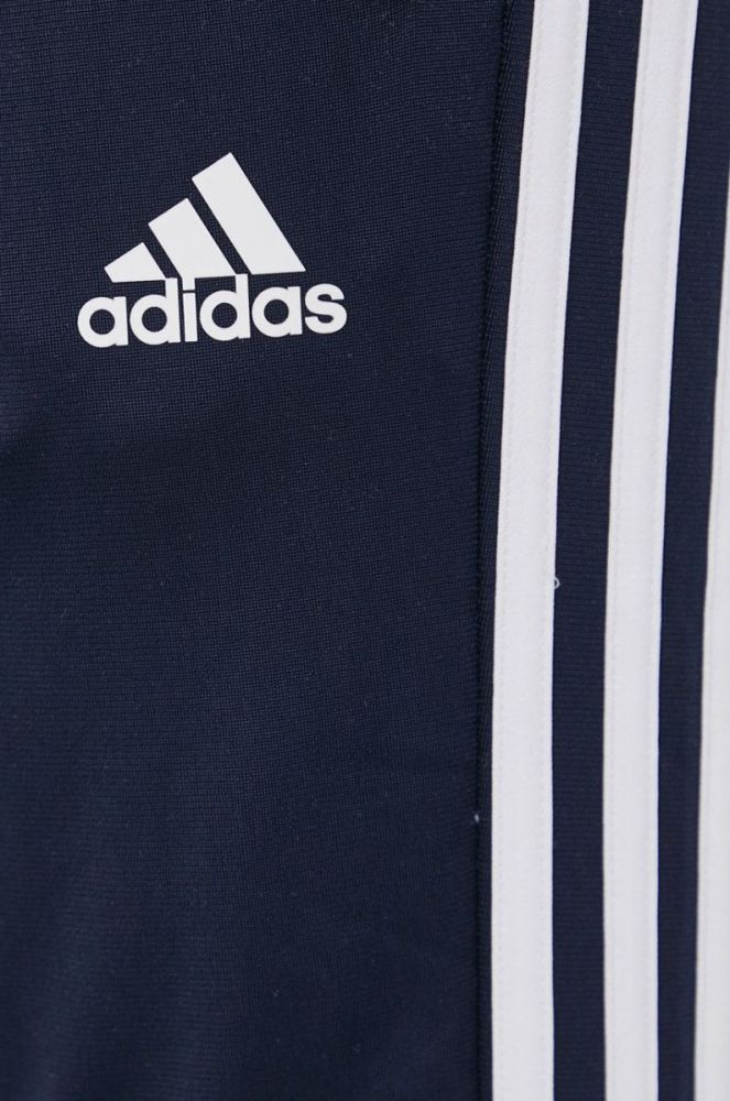 Штани adidas жіночі колір синій з аплікацією фото 4