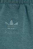 Штани adidas Originals Trefoil Moments HE4751 жіноче колір бірюзовий гладке