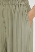 Штани Samsoe Samsoe жіночі колір зелений широке висока посадка (3377129)